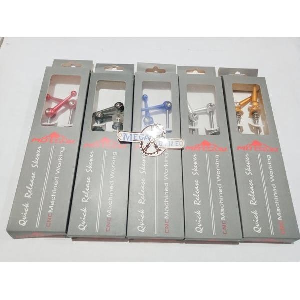 QR TITANIUM MOTSUV Hub As Quick Release Depan Belakang Freehub Sepeda - Gold