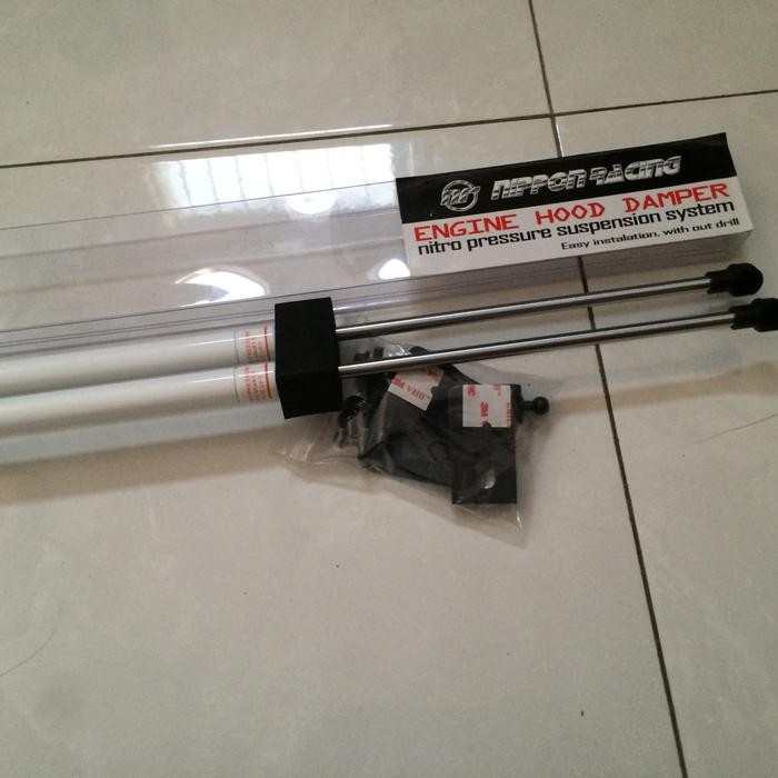 Hood Damper Honda City Hatchback 2021+ merk Nippon Racing shock kap - Putih