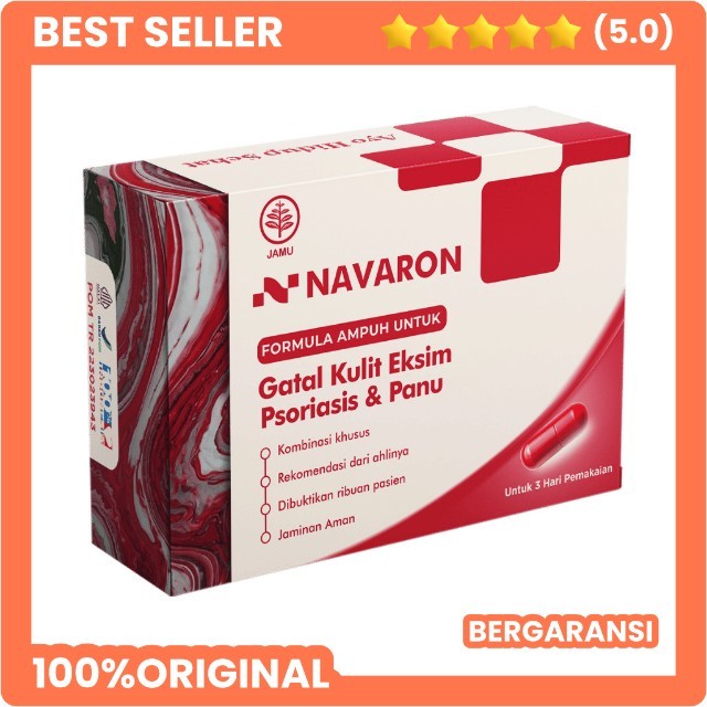 

Navaron Formula Suplemen Herbal Kapsul | Dukung Kesehatan Kulit Gatal & Sensitif