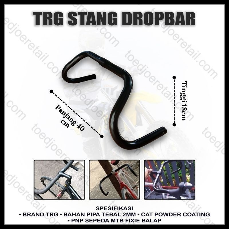 COD Dropbar fixie standar roadbike 25.4 stang sepeda balap touring fixie handlebar bullhorn gravel f