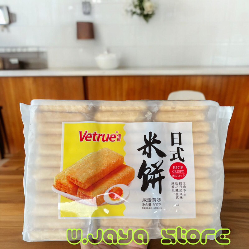 

Vetrue Rice Crispy Krekers Beras 300g Rasa Sayuran/Telur Asin/Lobster Pedas
