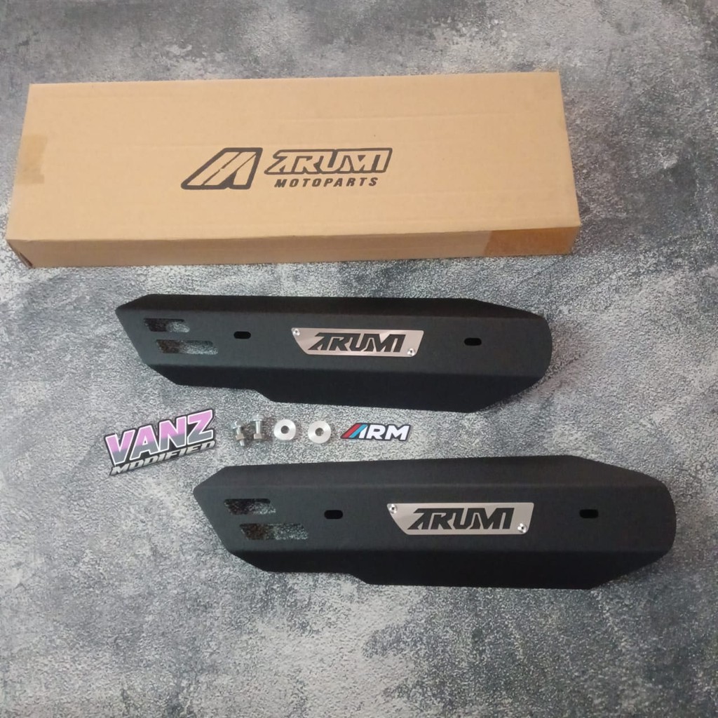 COVER KNALPOT BEAT SCOOPY GENIO ARM ARUMI TAMENG KNALPOT