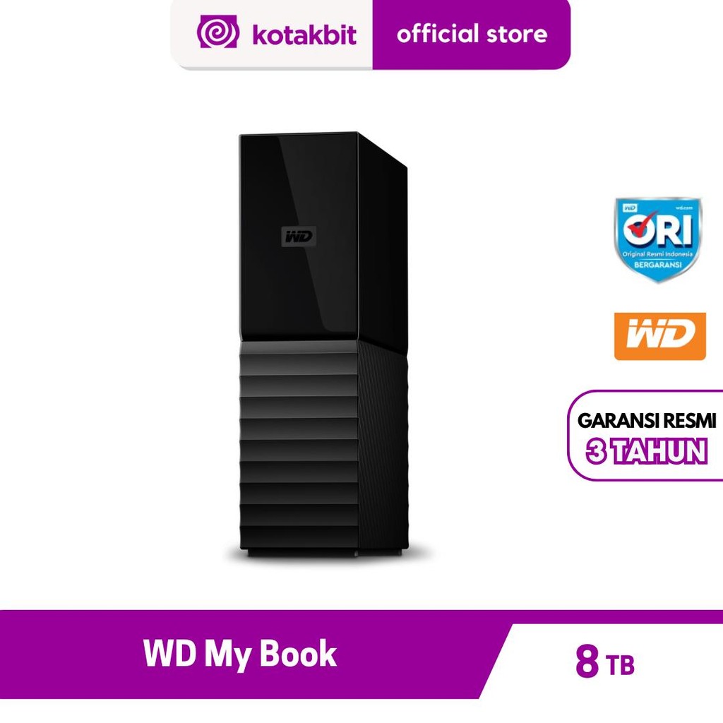 WD My Book 8TB HDD HD Hardisk Desktop Harddisk External Eksternal