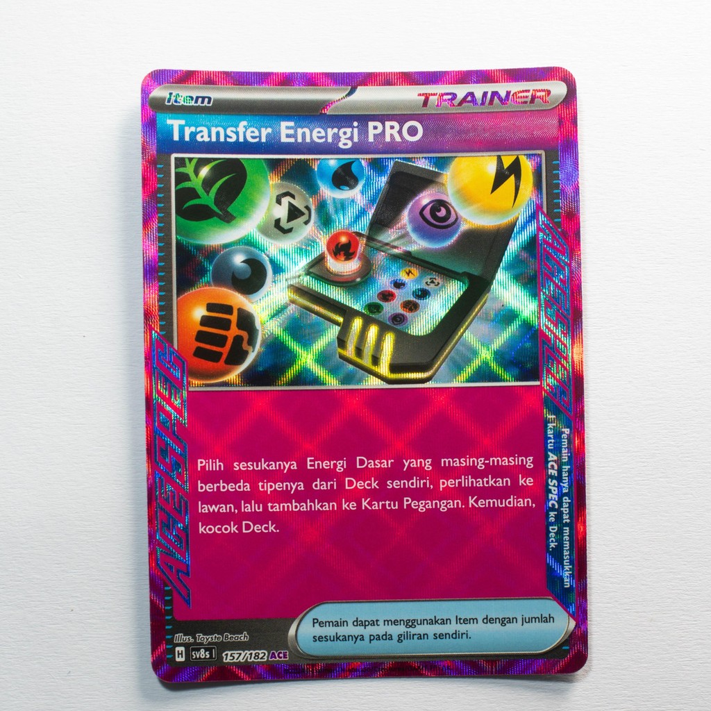 Transfer Energi PRO ACE 157/182 SV8s Kilat Rasi Kartu Pokemon TCG Original Indonesia