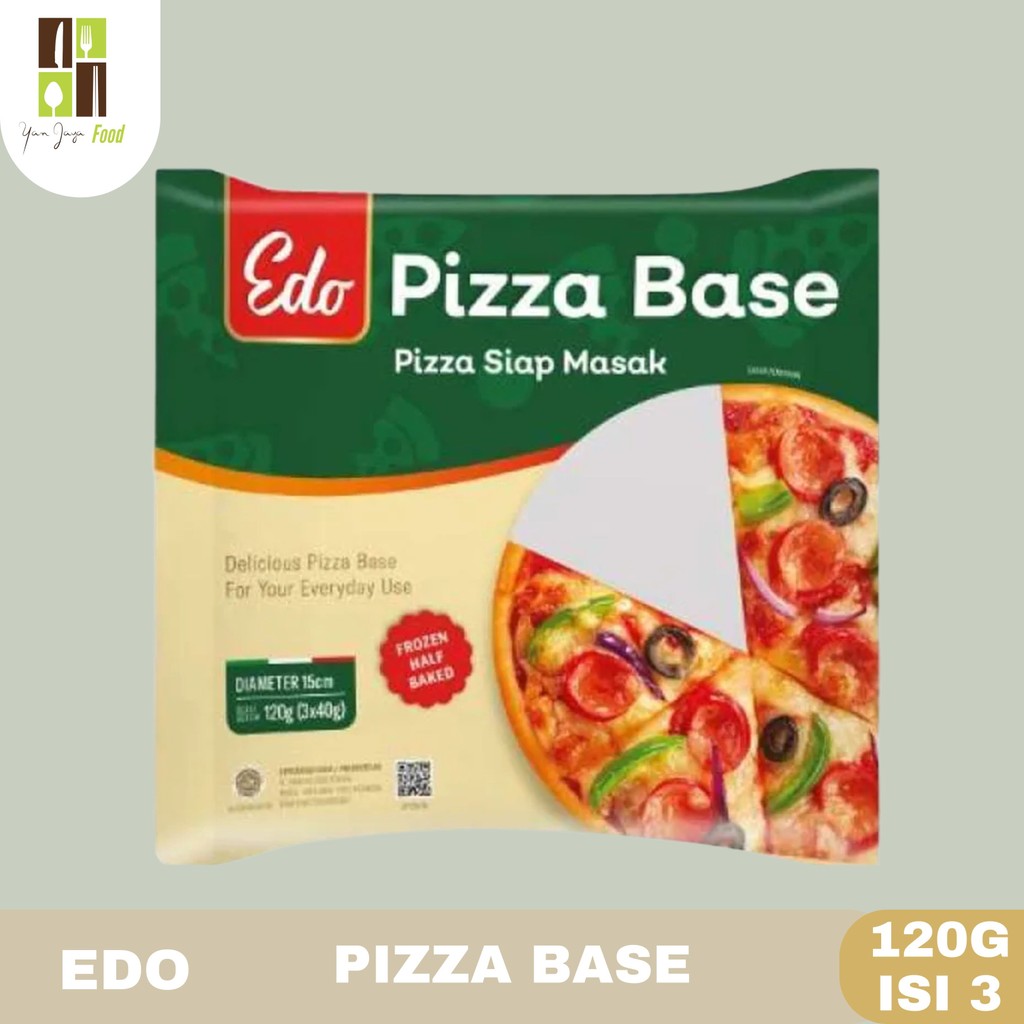 

Edo Pizza Base 120g - Roti Pizza / Pizza Dough / Siap Makan / Pizza Instan / Isi 3 / Diameter 15cm