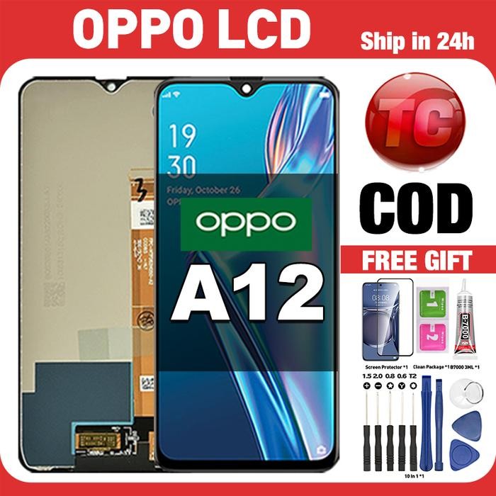 Original Lcd OPPO A12 fullset ori asli Layar hp touchscreen Sentuh Versi Tinggi COD - LCD OPPO A12, 
