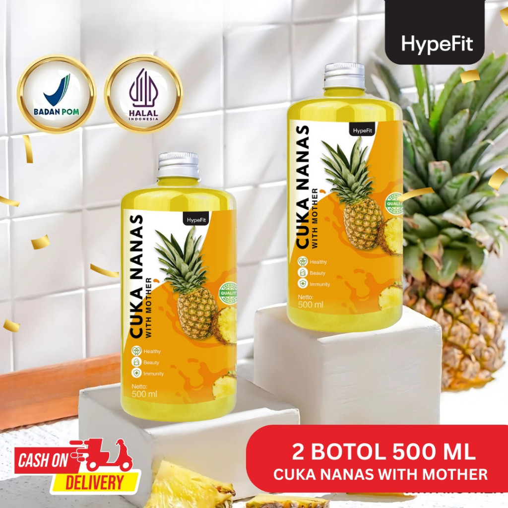 

[PAKET 2PCS] Hypefit - Cuka Nanas With Mother 100% Original Efektif Atasi Diabetes Turunkan Gula darah