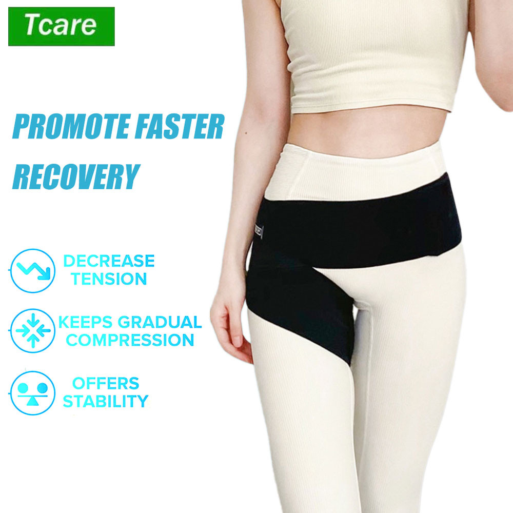 Hip Brace Sciatica - Groin Wrap for Pain Relief Thigh Compression Sleeve - Support for Hip Flexor Ar