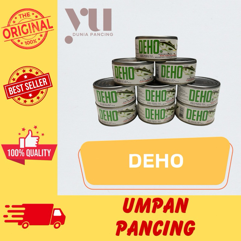 

DEHO TUNA CHUNK IN OIL / TUNA DALAM MINYAK 180g - UMPAN PANCING