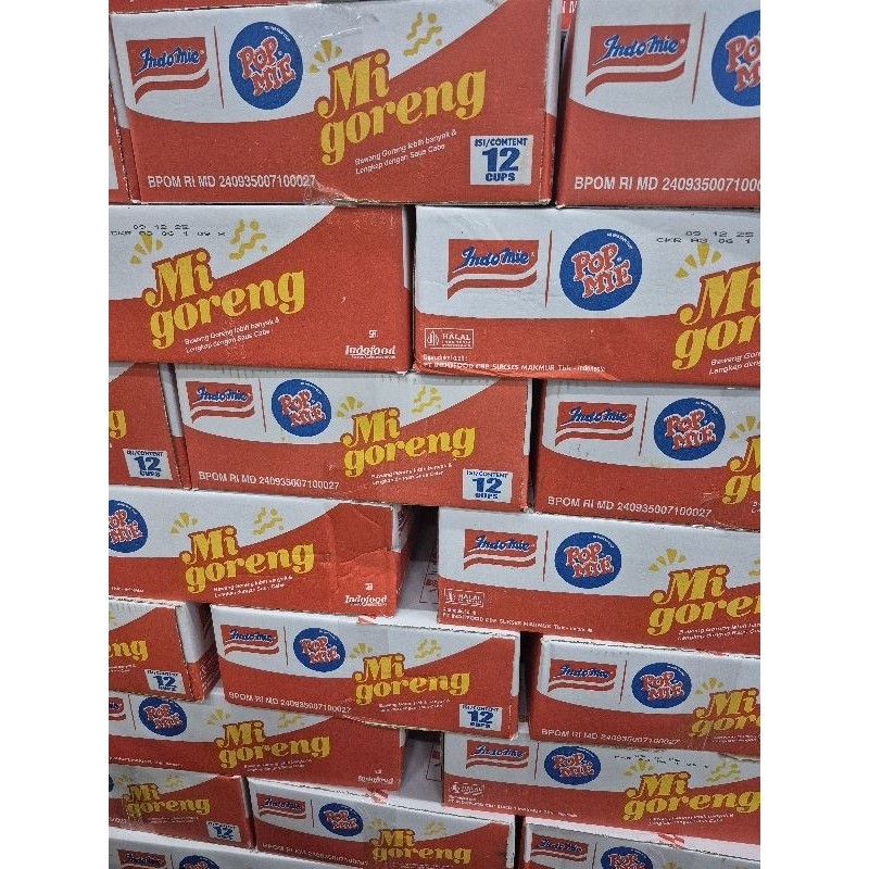 

POP MIE INDOMIE GORENG KARTON ISI 12 CUP 80gram