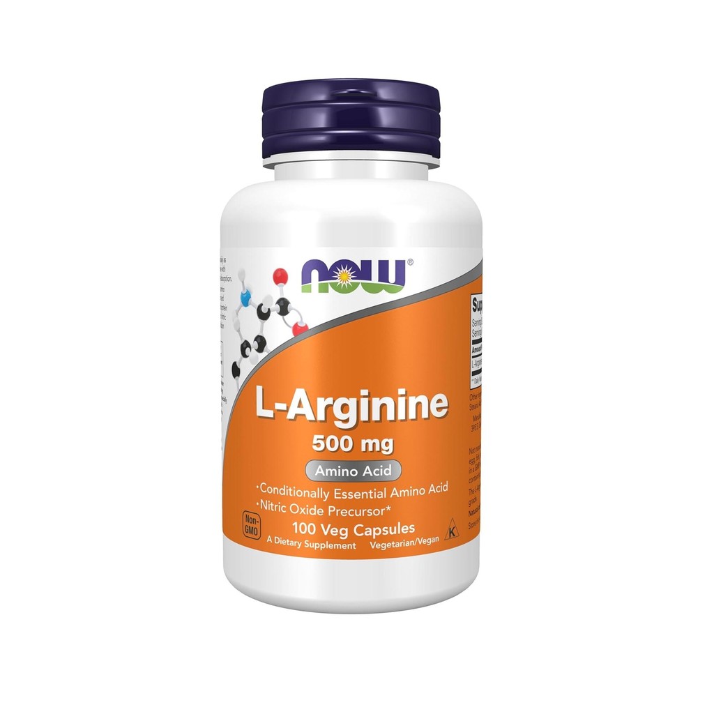 NOW Foods, L-Arginine 500mg, Vegetable Capsule