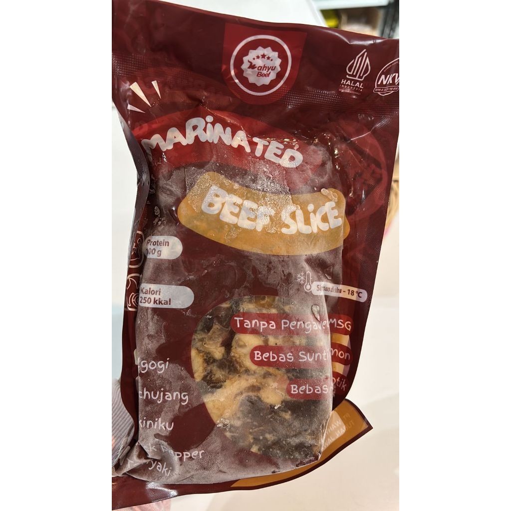 

WAHYU BEEF - MARINATED BEEF SLICE 500GR (DAGING MARINAS)I