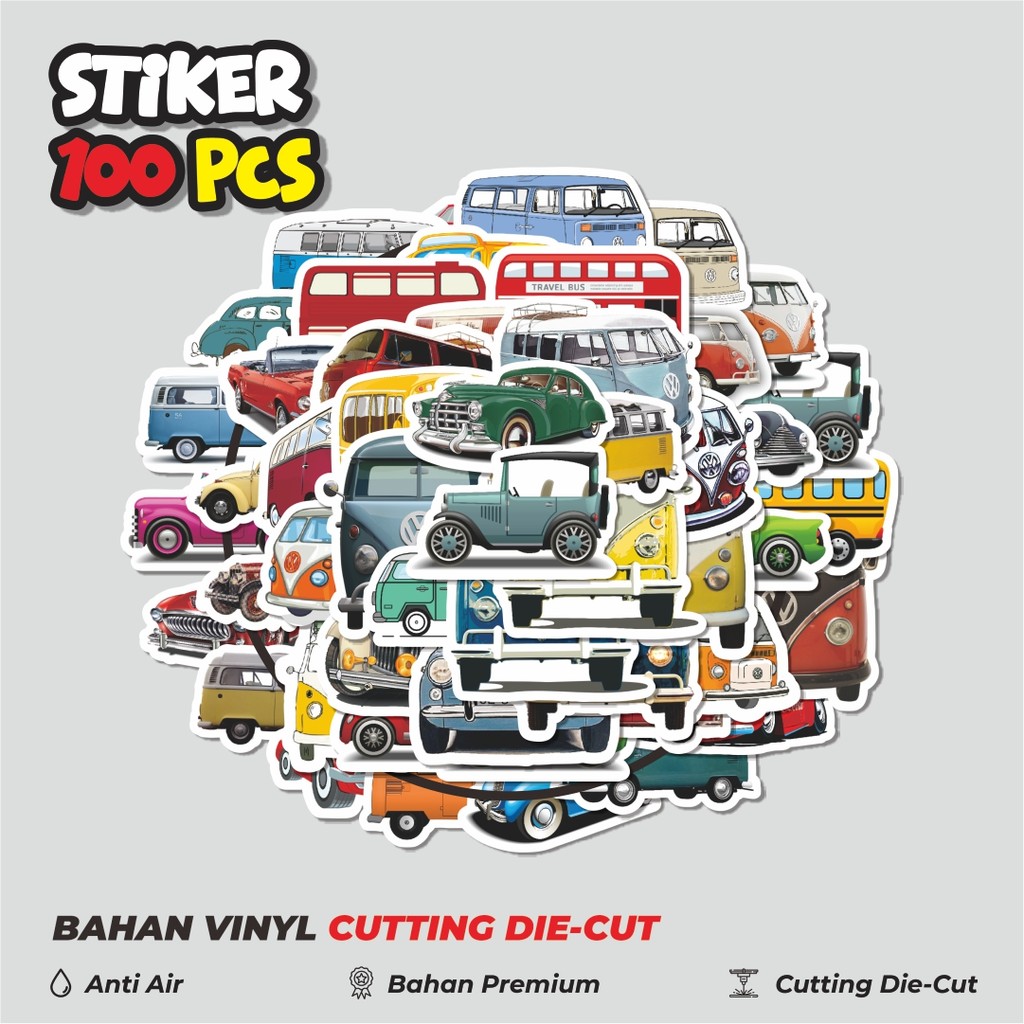 

Terbaru! 50 pcs Stiker Vehicle Series 3 Cars Bus Truck [Kendaraan Seri 3 Mobil Bus Truk] Dekorasi Lucu Kreatif untuk Notebook, Skateboard, HP