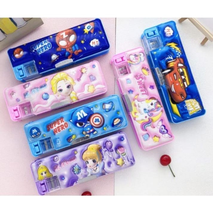 

BMV KOTAK PENSIL MAGNET ADA SERUTAN / PENCIL CASE MODEL RAUTAN / TEMPAT PENSIL ANAK GAMBAR