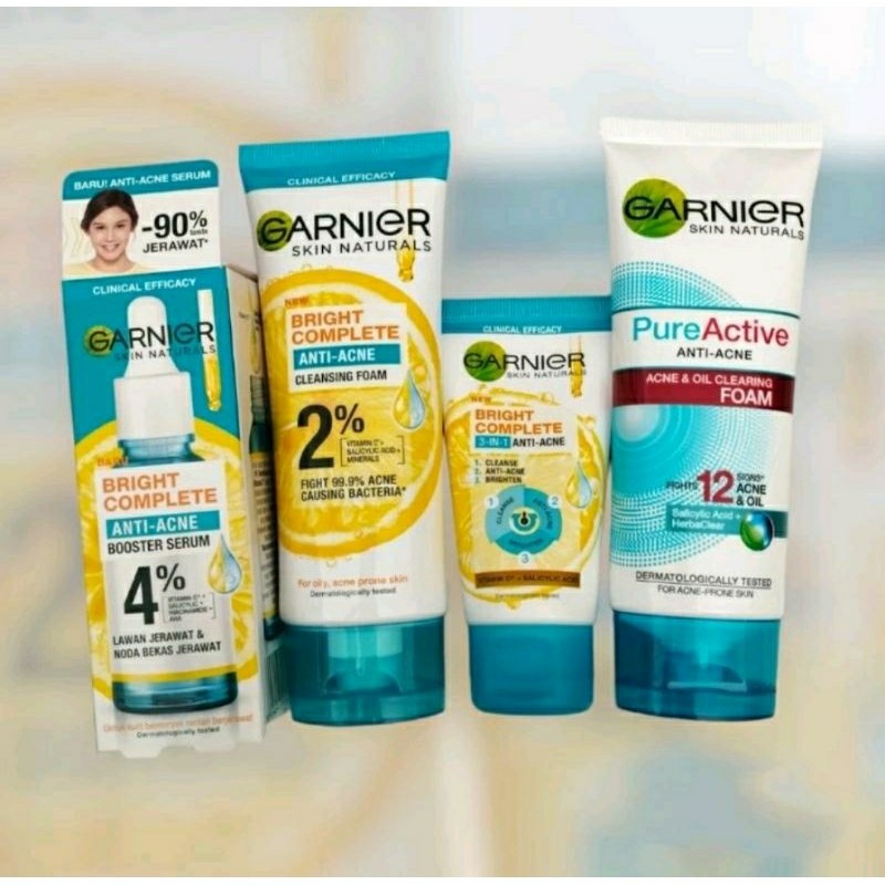 Garnier Bright Complete Anti Acne Series
