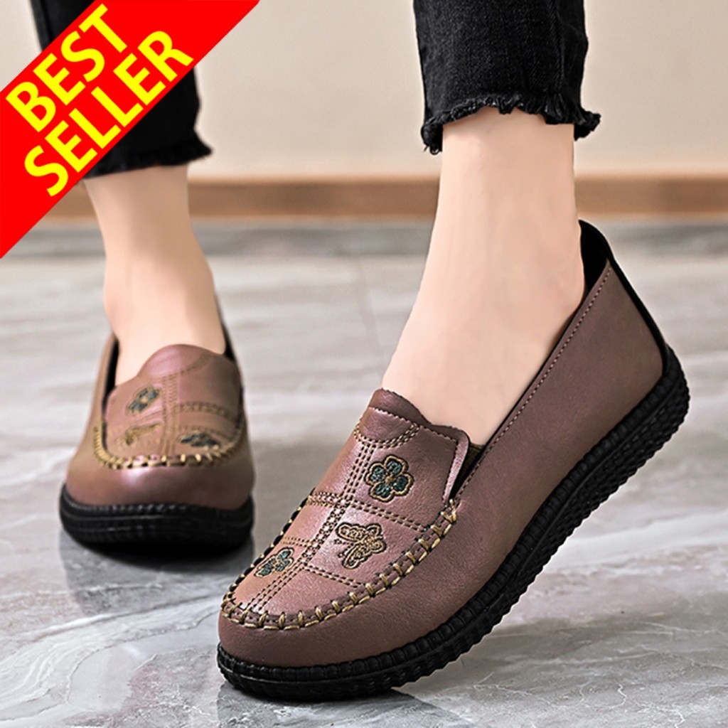XF45RF QINGSHUI Sepatu Wanita Flat Loafers Miranda