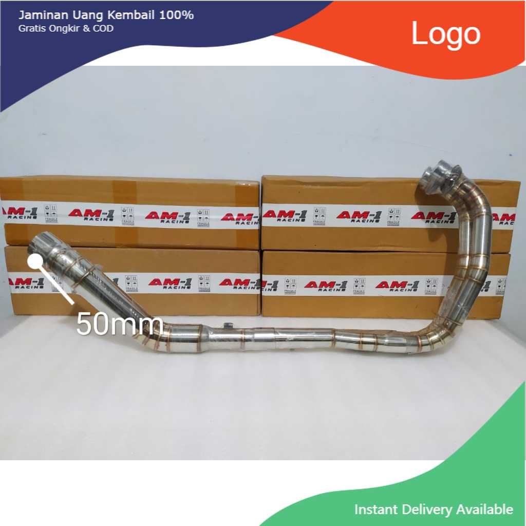 Pipa Header Leher Knalpot Racing All New Kawasaki Ninja 250Fi Ninja250Fi 250 SL Fi Karbu R25 MT25 Z2