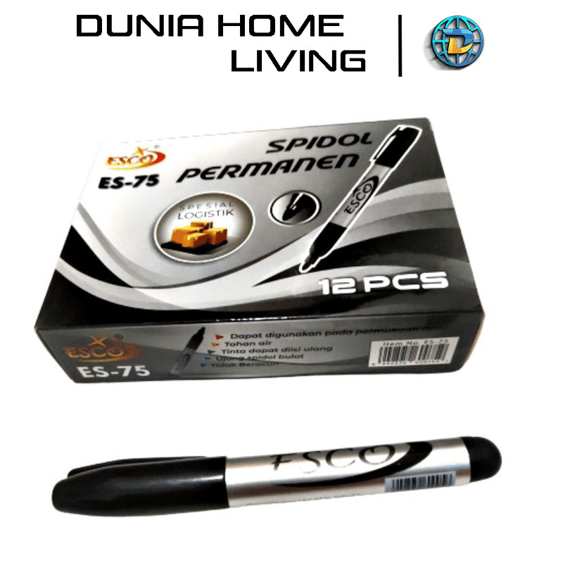 

DHL GROSIR Spidol Besar Permanent Esco 75