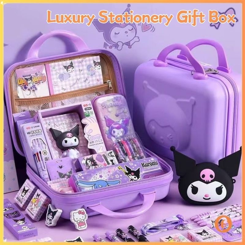 

[Penjual Lokal] Sanrio Stationery Set | Lengkap Kotak Pensil Alat Tulis Set | Diary Book Set | Kotak Hadiah Anak