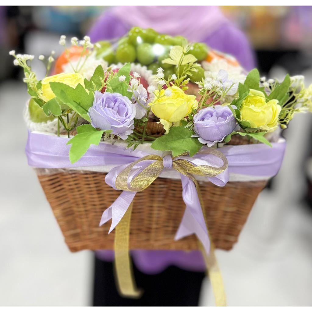 

Parcel Buah Premium Size Large Free Kartu Ucapan Bunga Pita Hampers Lebaran Natal Christmas Hospitality Lamaran BEST SELLER