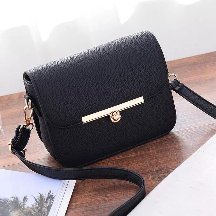 Spinoza Vialetti Bag Tas Wanita - Tas Selempang - Sling Bag - Hitam