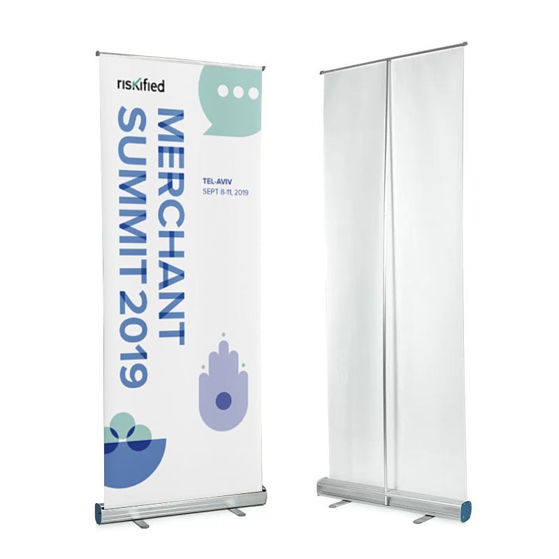 

FIRSTLY Standing Banner Frame Roll Up Poster Display 80x200cm - YLB-004