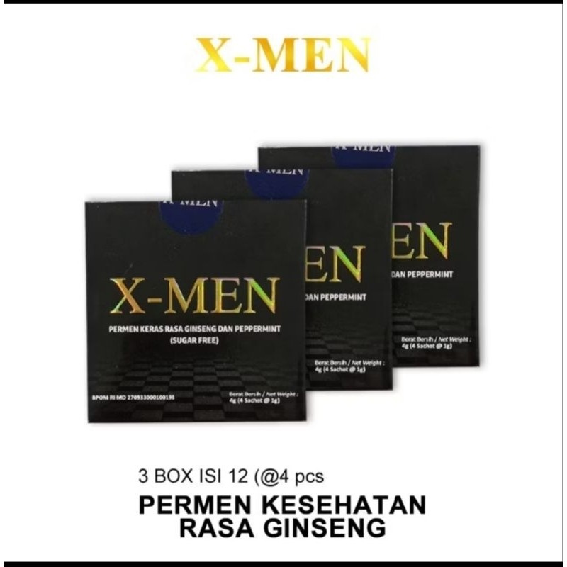 

PERMEN XMEN 1 BOX (4 PCS) 100% ORIGINAL HERBAL GINSENG, XMEN CANDY, CANDI XMEN, XMEN PERMEN ORIGINAL