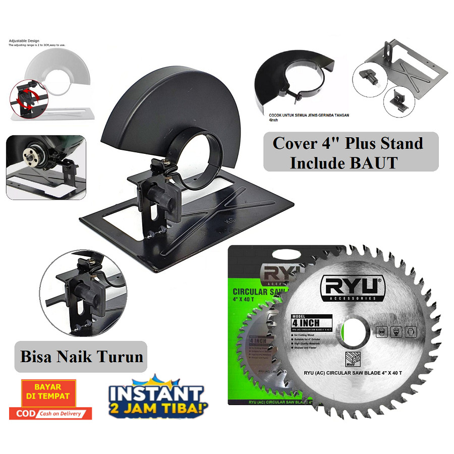 ORIGINAL Tekiro RYU Dudukan Gerinda Tangan Stand Holder Gerinda Circular Saw Penggiling Sudut Braket