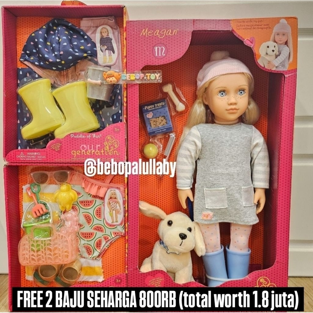 SEVS.QOR [CLEARANCE SALE BIG SIZE 46CM] OUR GENERATION DOLL ORIGINAL BONEKA KOLEKSI SIZE BESAR SUSAN