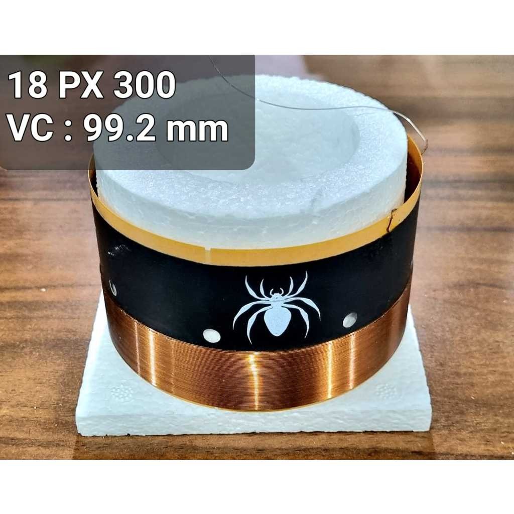 Spull Black Spider BS 18 PX 300 / Voice Coil BS 99.2mm /Spool Speaker 18 Inch Black Spider 18PX300 9