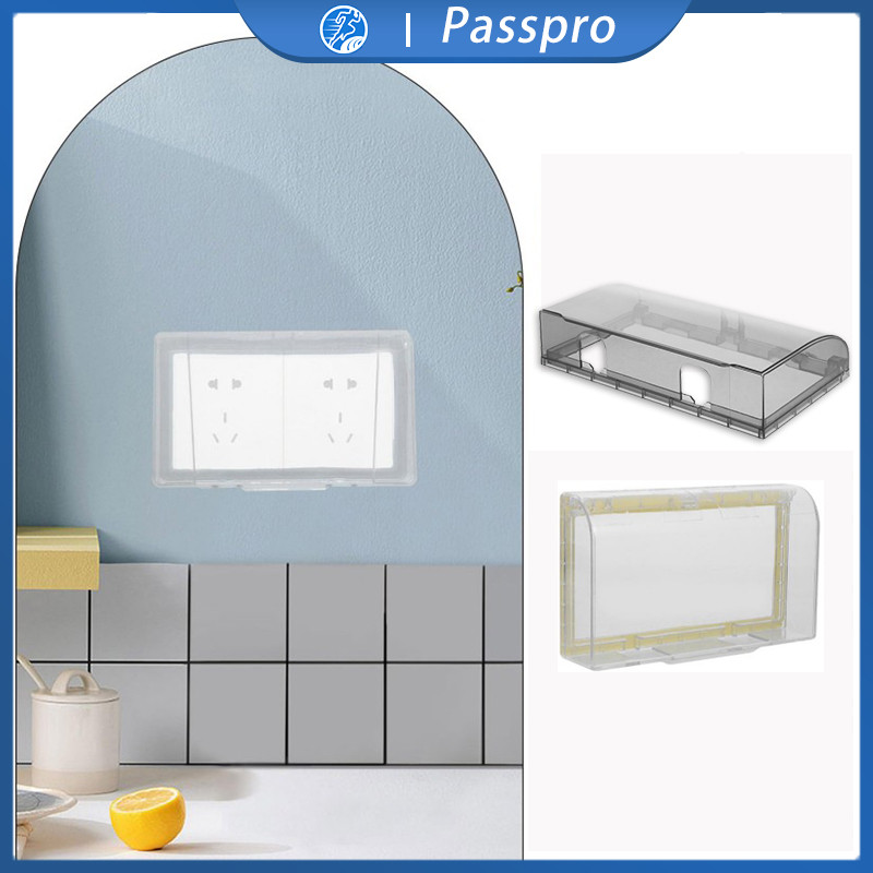 Stop Kontak Penutup 2in1 Kotak Pelindung Saklar Cover Stop Kontak Waterproof Tutup Cover Stop Kontak