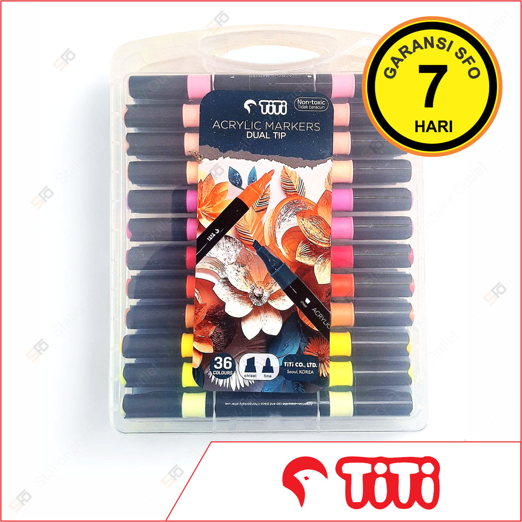 

Spidol Akrilik Titi isi 36 - Acrylic Marker Multifungsi - SFO Semarang Official