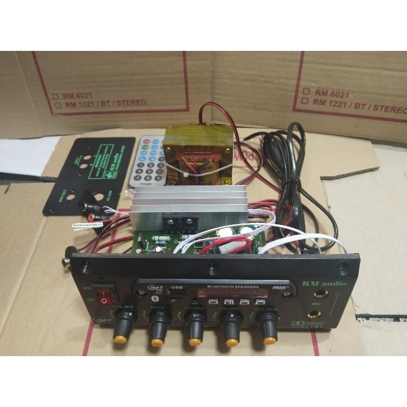 Kit power spiker aktif  mp3 bt + Trafo 3 amper sirip