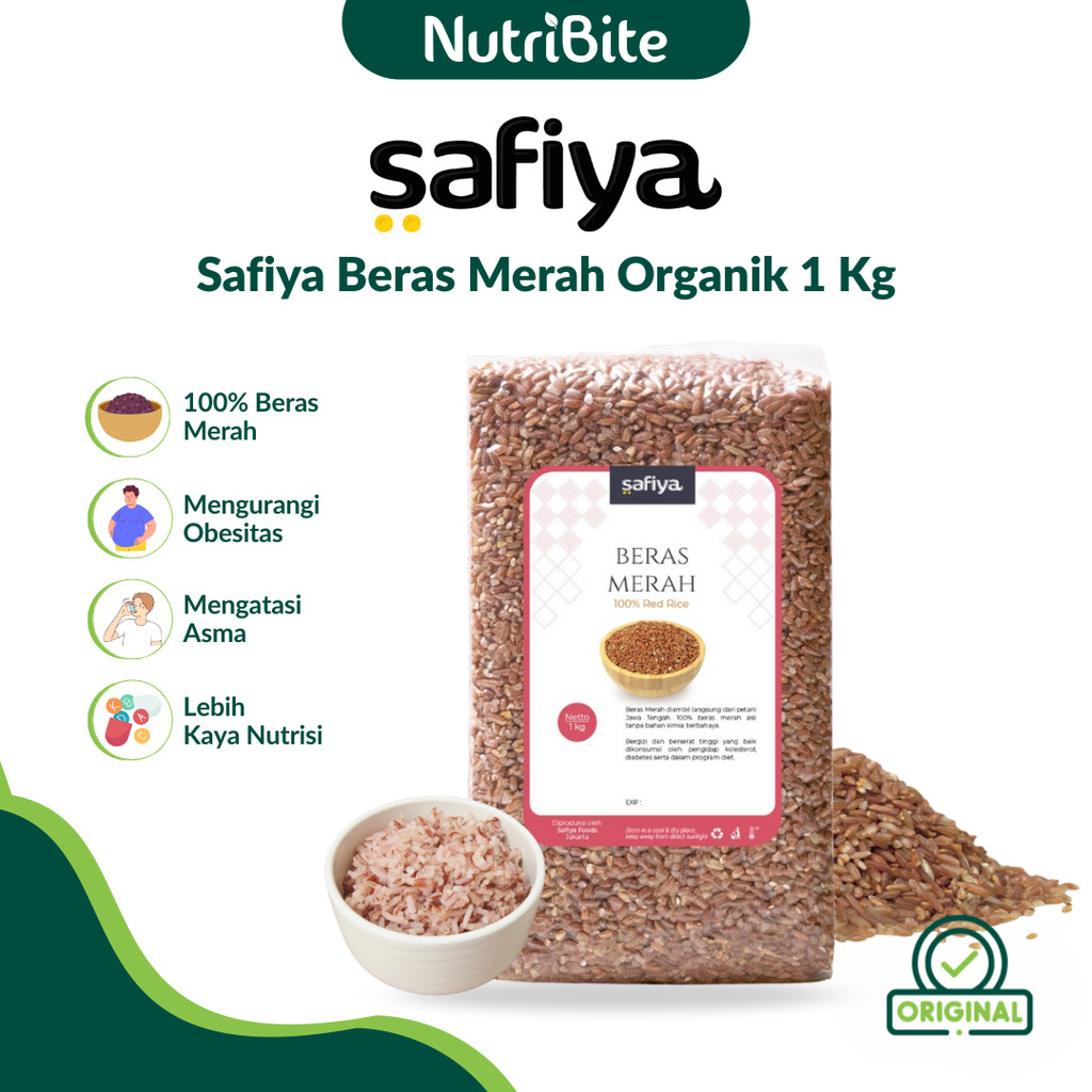 

Safiya Beras Merah Organik 1 Kg Beras Pecah Kulit Premium