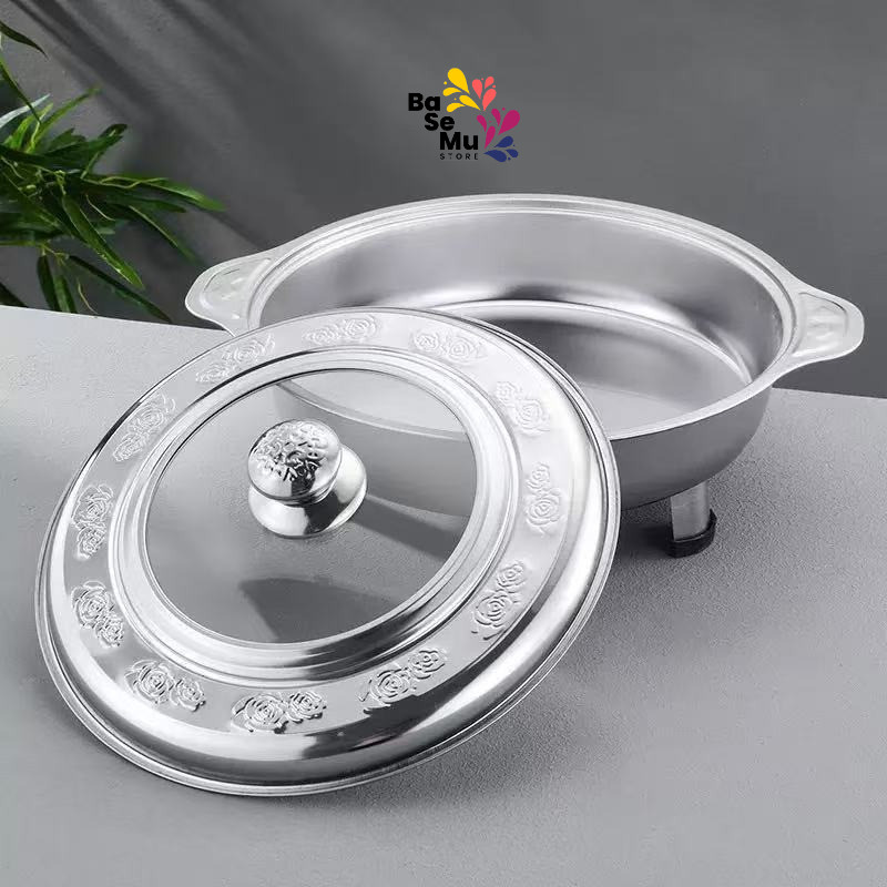 Panci Prasmanan Stainless Steel Set Pesta Acara Makanan Serbaguna