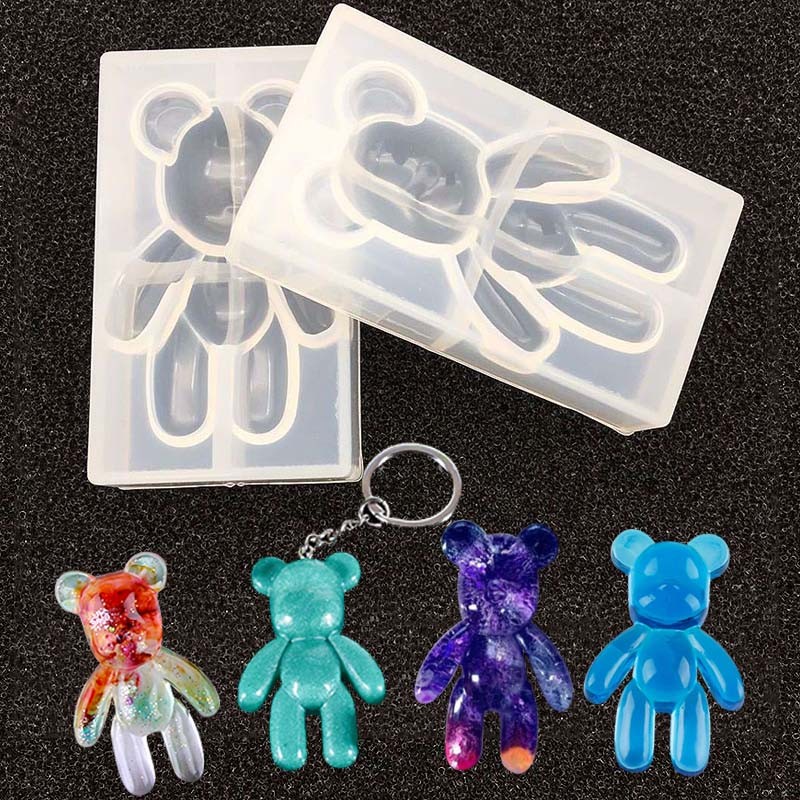 

Fashion Silicone Bear Shape Animals DIY Epoxy Resin Mold Silicone Molds For Resin Jewelry Tools Resin Accessories