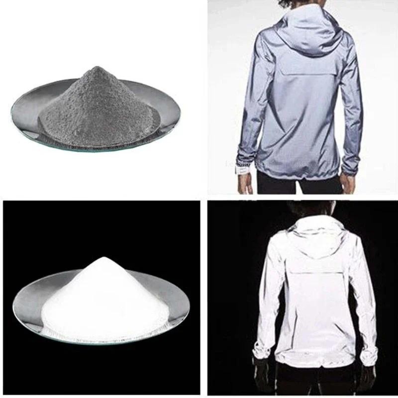 

High Light White/grey Reflective Powder High Refractive Index Reflective Material Fine Powder Coating for Screen Printing Inks