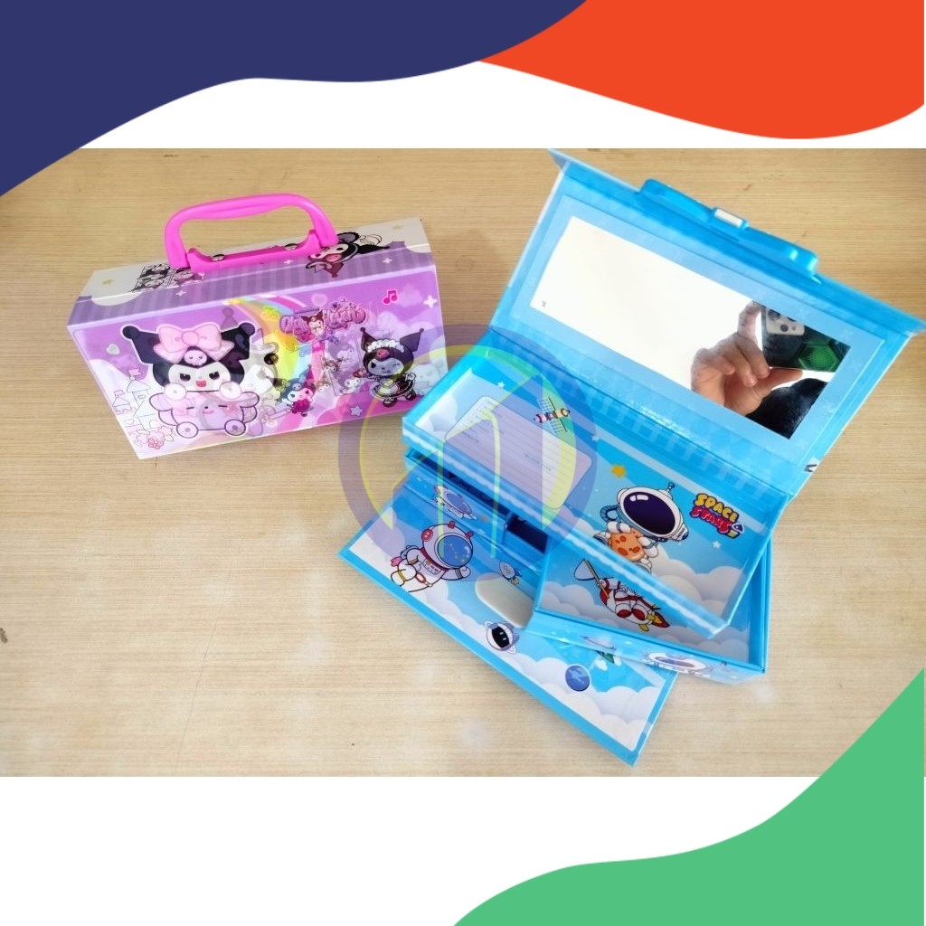 

(pcs) Kotak Pensil 3D Tingkat KK-2401 (min. order 3 pcs)