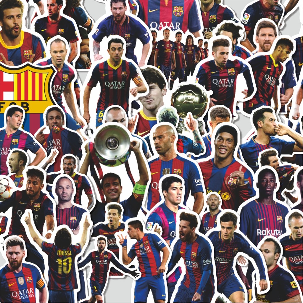 

Stiker Cutting Packtiker FOOTBALL SERIES FC BARCELONA Isi 100Pcs Series Aesthetic Lucu Keren Untuk Koper Bahan Vynil