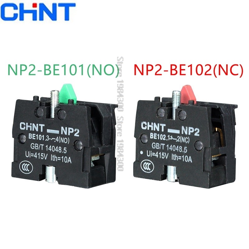 CHINT NP2 NP2-BE101 NP2-BE102 Button Auxiliary Contact NO NC BE101 BE102 ZB2-BE101C ZB2-BE102C Attac