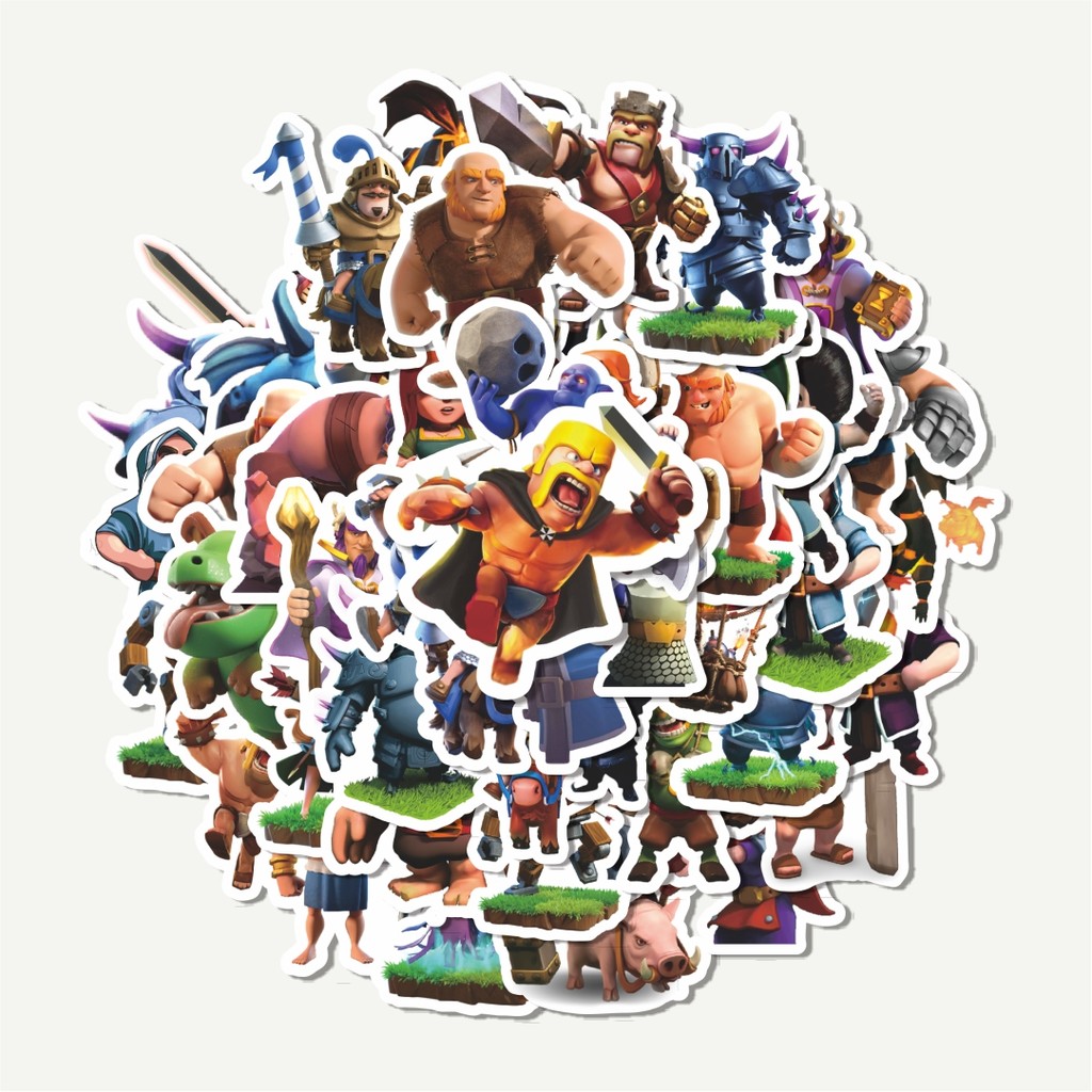 

Sticker Pack Stiker Clash Of Clans Game Video Series 2 | Sticker TUMBLR | Stiker LAPTOP KOPER HELM