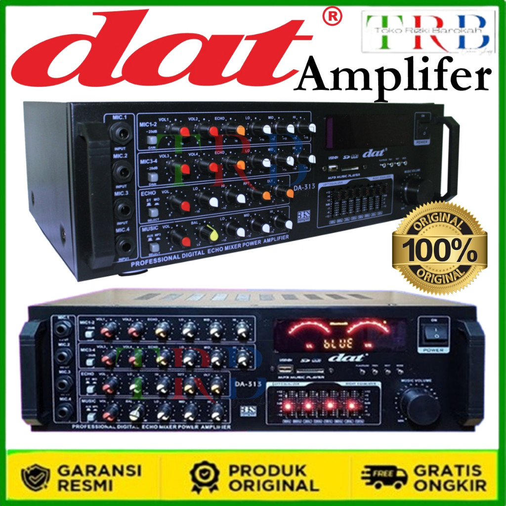 

[BISA COD]Power Amplifer Bluetooth DAT DA-313 DA313 DA 313 utk Speaker,Karaoke,Studio,Rec