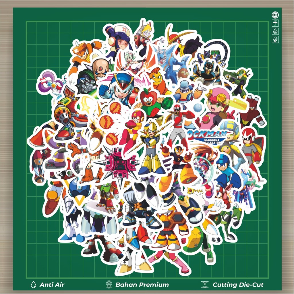 

HOT 50 PCS STIKER Stiker Capsom Series Megaman Universe Character Mix 3 Stiker Fashion Cars Decal Dingin Kartu Album Custom Vinyl Anti Air- Sticker Aesthetic Buku Journal Koper Casing HP Tablet Laptop Helm Motor Botol Minum