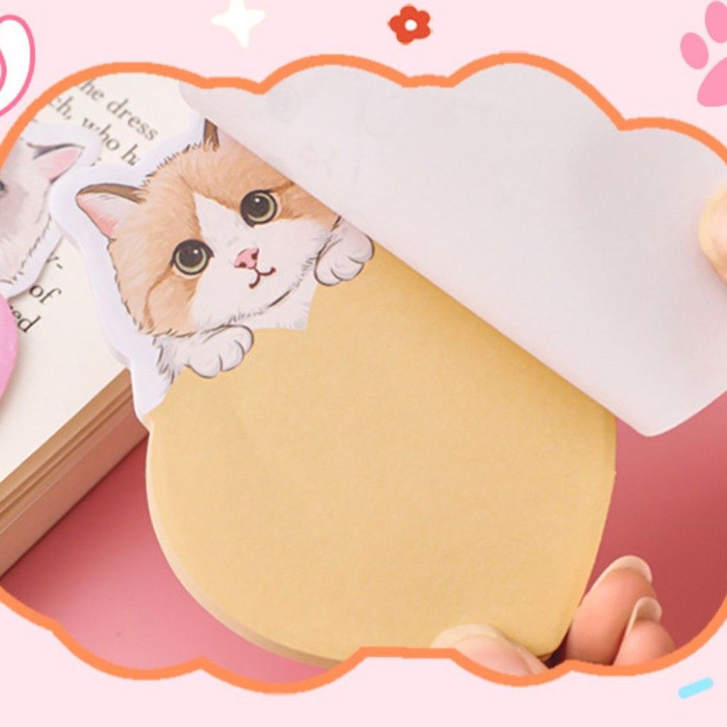 

[ GROSIR ATK ] KERTAS CATATAN TEMPEL MOTIF KAWAII / STICKY NOTES CHARACTER HEART SERIES / STICKY NOTES LOVE KITTEN / POST-IT HEART