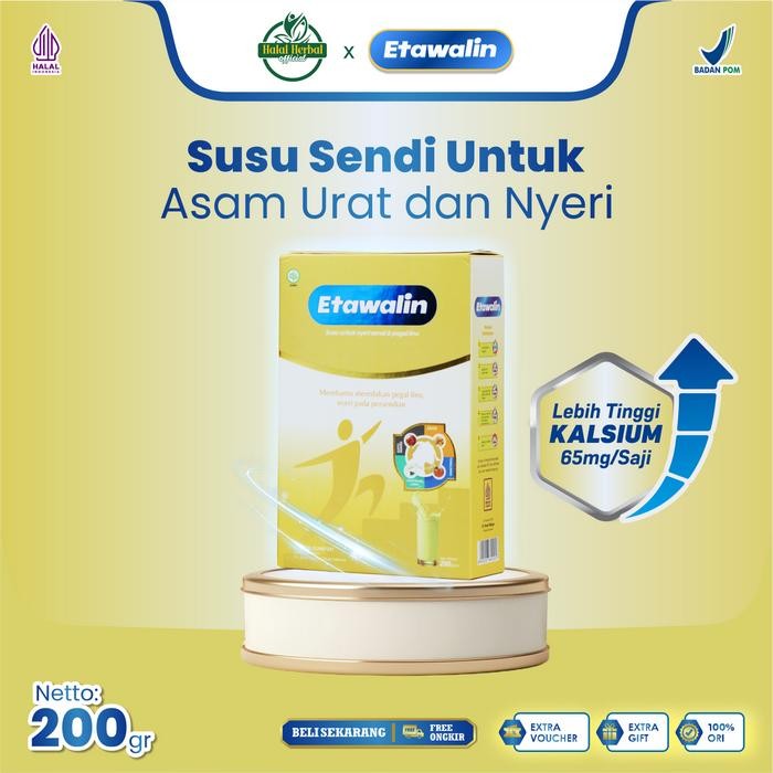 

[Promo] ETAWALIN - Susu Sendi Untuk Atasi Asam Urat dan Nyeri - Paket 1 Box
