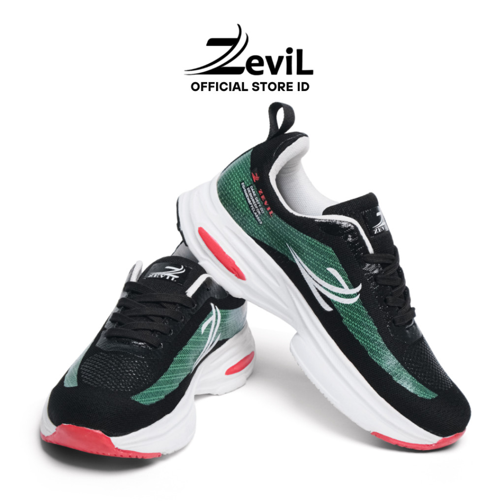 ZEVIL - Sepatu Olahraga Zevil Est Lari Pria Santai Gym Jogging Outdoor Ringan Dan Nyaman