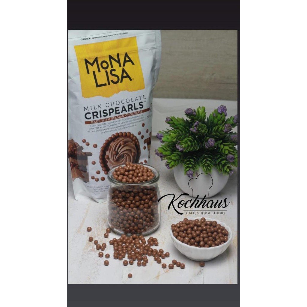 

Callebaut Monalisa Milk Chocolate Crispearls Topping Pearl coklat - 200gr