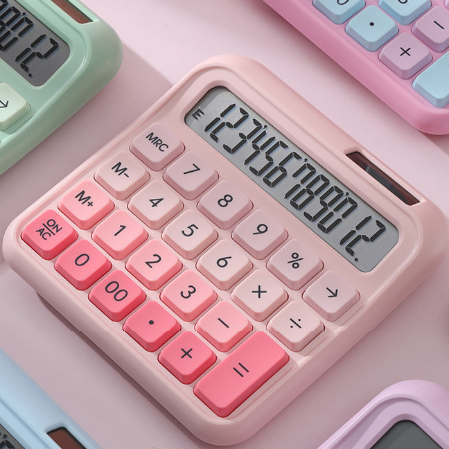 

KALKULATOR 12 DIGIT WARNA PASTEL DENGAN LAYAR LEBAR DAN ANTI SLIP