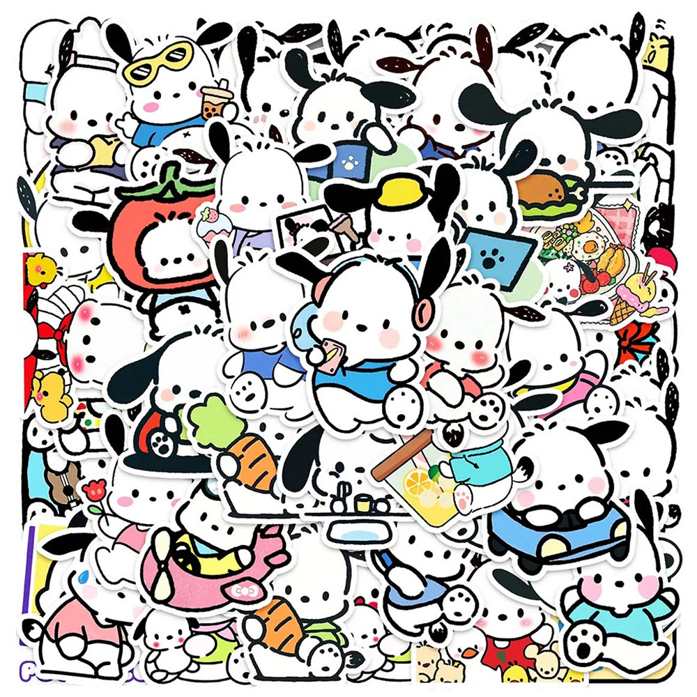 

10/30/50 adet Sevimli Pochacco Anime Çıkartmalar Sanrio Graffiti Etiket DIY Telefon Kaykay Dizüstü Kawaii Karikatür Çıkartması Çocuklar için Oyuncak