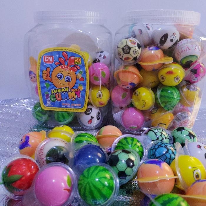 

Permen Lunak Aneka Rasa Buah isi 50pcs Candy Toples Snack